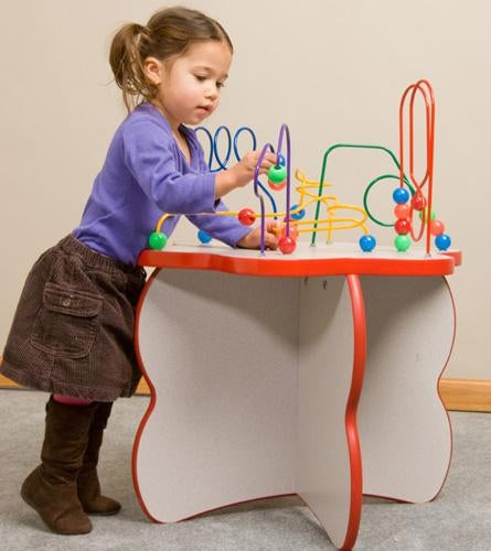 Flower Shaped Wire & Beads Game Play Table