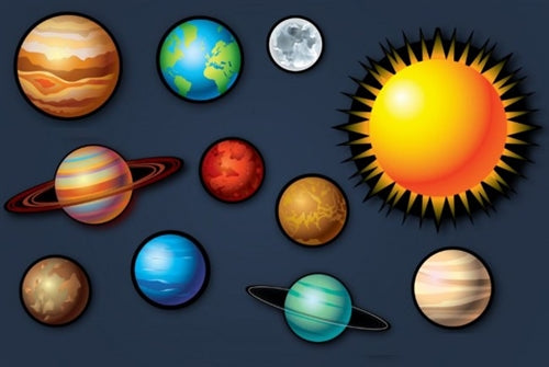 Solar System Noise Absorption Wall Panel Set