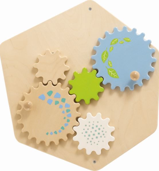 gear wheel puzzle Gear Wheels Sensory Wall Activity Panel by HABA, Free Shipping – WaitingRoomToysNFurniture