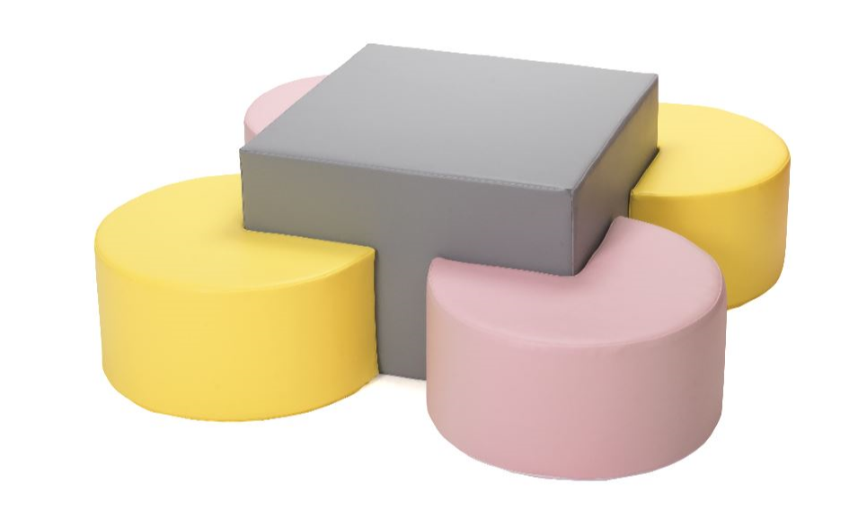 Pastel Pac Man Seating Set by NOVUM