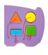 Hippo 3-Activity Sensory Wall Panel by NOVUM