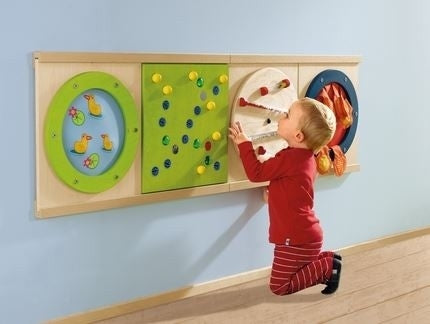 Magnetic Track + 2 Wands Sensory Wall Activity Panel by HABA