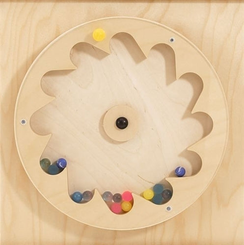 Gear Wheel w/ Rubber Balls Sensory Wall Activity Panel by HABA