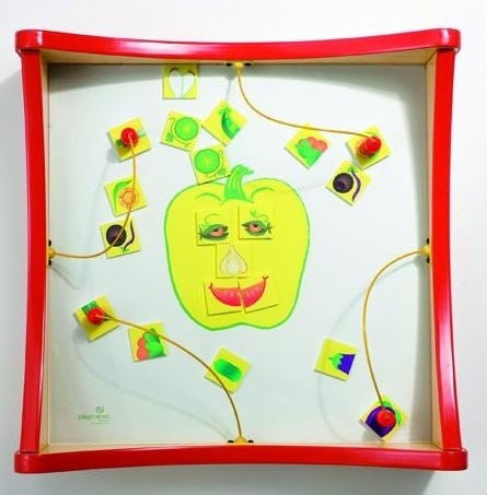 Veggie Face Match Kids Activity Play Table