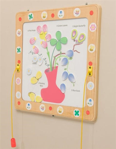 Flowers & Bees Magnetic Wall Game