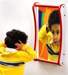 Small Funhouse Faces Giggle Wall Mirror