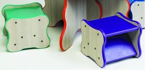 Kids Wavy Legs Stools-Made in USA