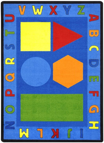 Alphabet & Shapes Kids Play Area Carpet