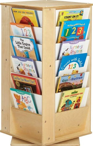 Revolving Literacy Tower - Small -4 Sided Kids Bookcase