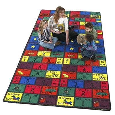 Kids Carpets-Amigos Bilingual Kids Spanish Educational Activity Rug