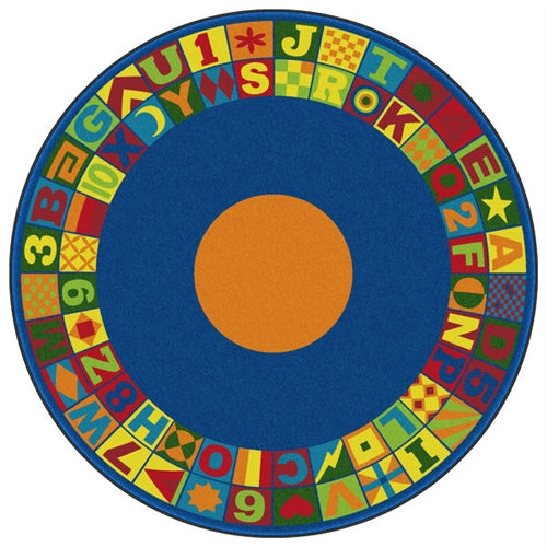 Flagship Kids Carpets-Floors That Teach Kids Educational Rug, Round or Square