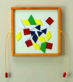 Magnetic Mix-Ups Wall Game Wall Toy -Shapes-Made in USA,Free