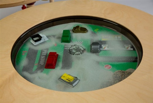 Car/Truck Themed Round Magnetic Sand Table
