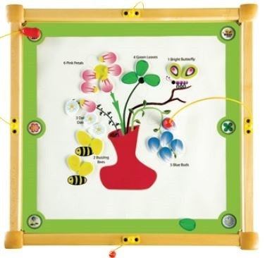 Bees & Flowers Magnetic Square Kids Activity Play Table